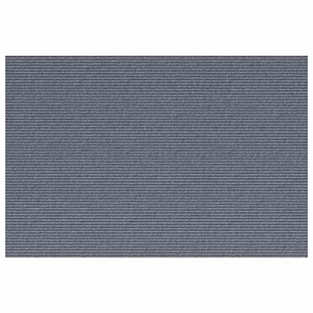 vidaXL Teppichläufer Hellgrau 100 x 150 cm Stoff