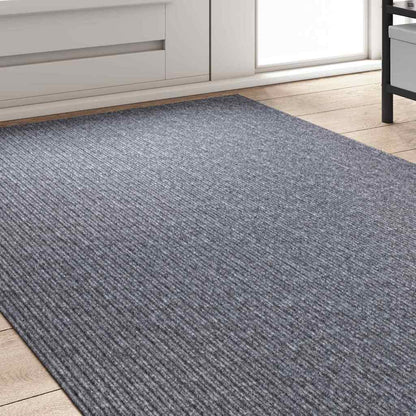 vidaXL Teppichläufer Hellgrau 100 x 250 cm Stoff