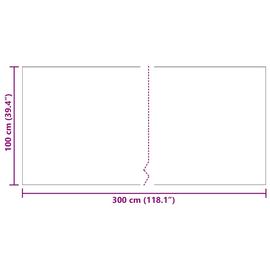 vidaXL Teppichläufer Hellgrau 100 x 300 cm Stoff