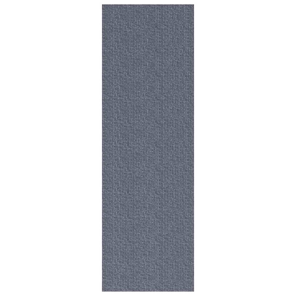 vidaXL Teppichläufer Hellgrau 100 x 300 cm Stoff
