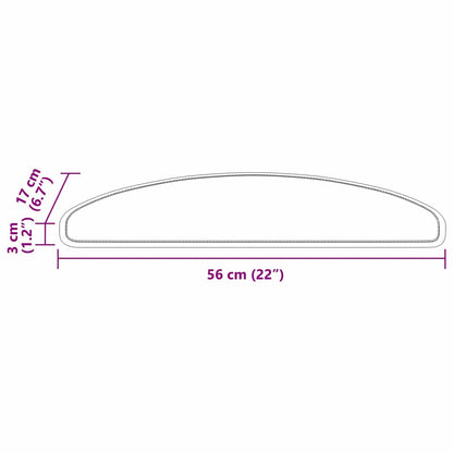 Selbstklebende Treppenschoner 15 pcs Blau 56 x 17 x 3 cm