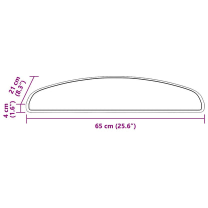 Selbstklebende Treppenschoner 15 pcs Blau 65 x 21 x 4 cm