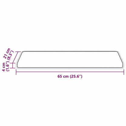 Selbstklebende Treppenschoner 15 pcs Blau 65 x 21 x 4 cm