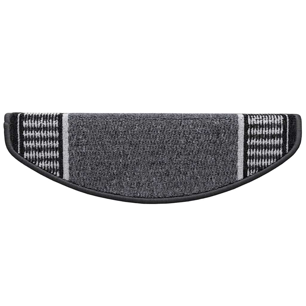 Selbstklebende Treppenschoner 15 pcs Anthrazit 65 x 21 x 4 cm