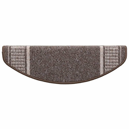 Selbstklebende Treppenschoner 15 pcs Braun 65 x 21 x 4 cm