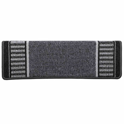 Selbstklebende Treppenschoner 15 pcs Anthrazit 65 x 21 x 4 cm
