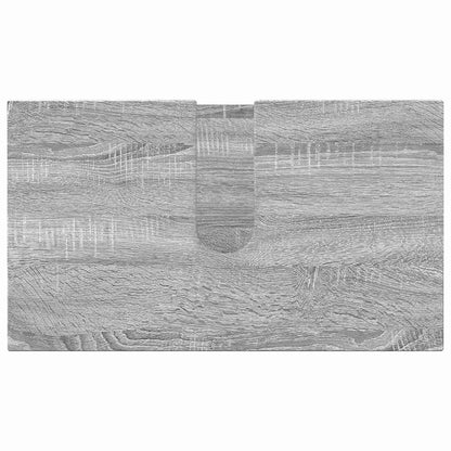 vidaXL Badezimmermöbel-Set 2 pcs Graues Sonoma Holzwerkstoff & Metall