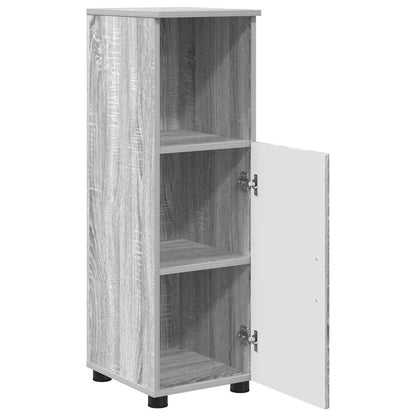 vidaXL Badezimmermöbel-Set 3 pcs Graues Sonoma Holzwerkstoff & Metall