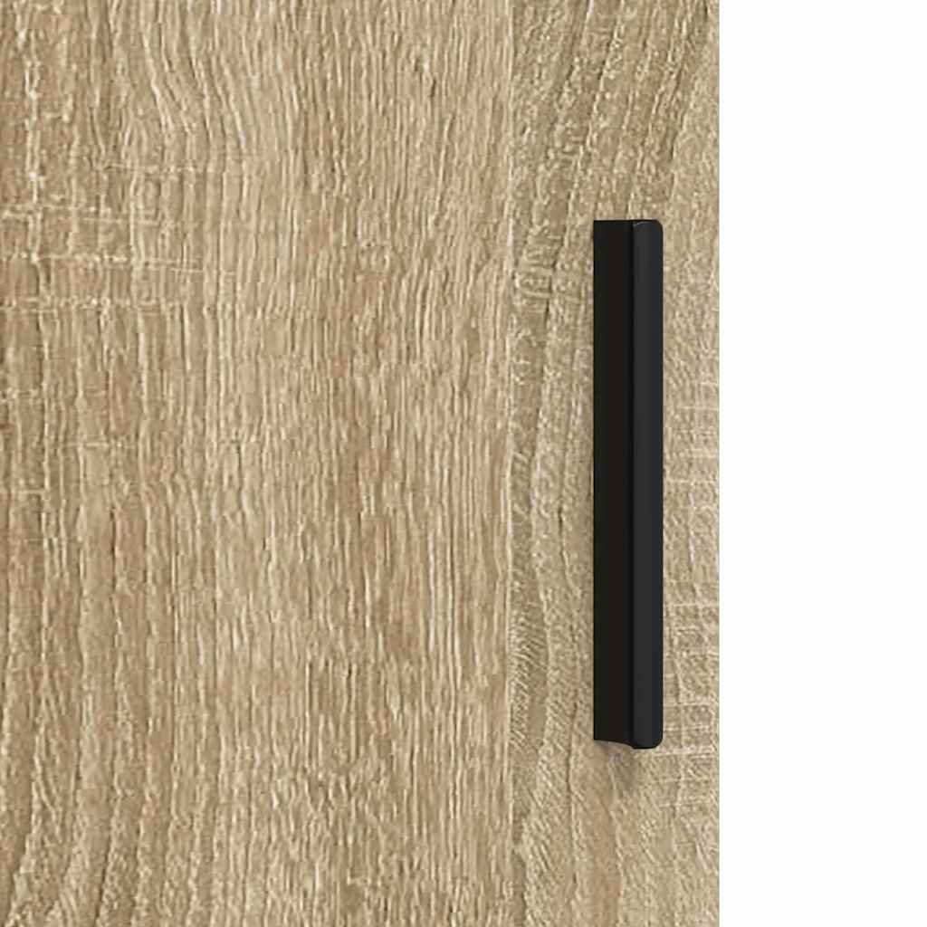 vidaXL Badezimmermöbel-Set 3 pcs Sonoma-Eiche Holzwerkstoff & Metall