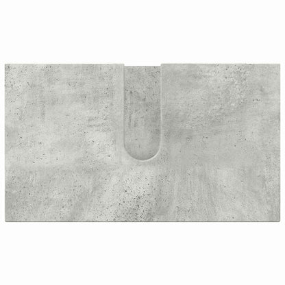 Badezimmermöbel-Set 3 pcs Beton Grau Holzwerkstoff & Metall