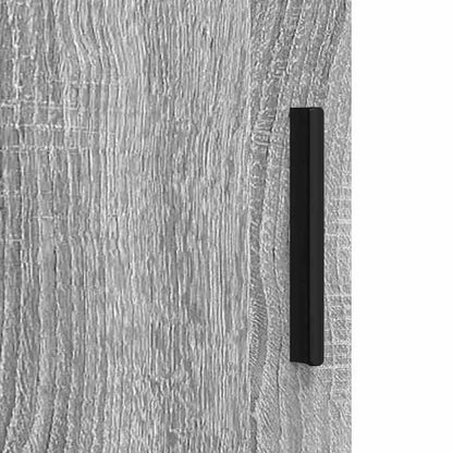 Badezimmermöbel-Set 3 pcs Graues Sonoma Holzwerkstoff & Metall