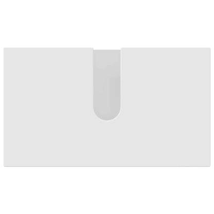 Badezimmermöbel-Set mit Tür 4 pcs Weiß Holzwerkstoff & Metall