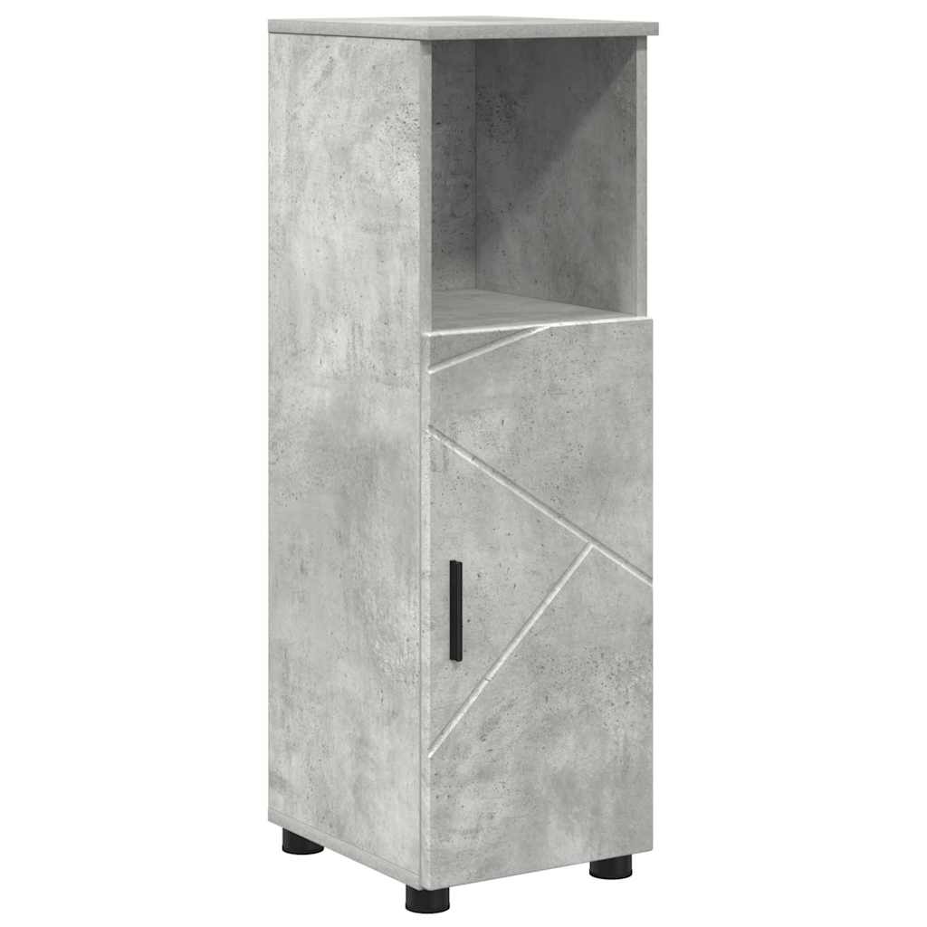 vidaXL Badezimmermöbel-Set 5 pcs Beton Grau Holzwerkstoff & Metall