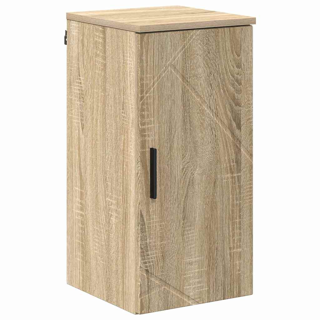 vidaXL Badezimmermöbel-Set 5 pcs Sonoma-Eiche Holzwerkstoff & Metall