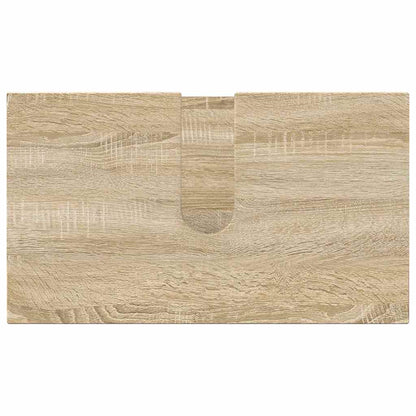 vidaXL Badezimmermöbel-Set 5 pcs Sonoma-Eiche Holzwerkstoff & Metall