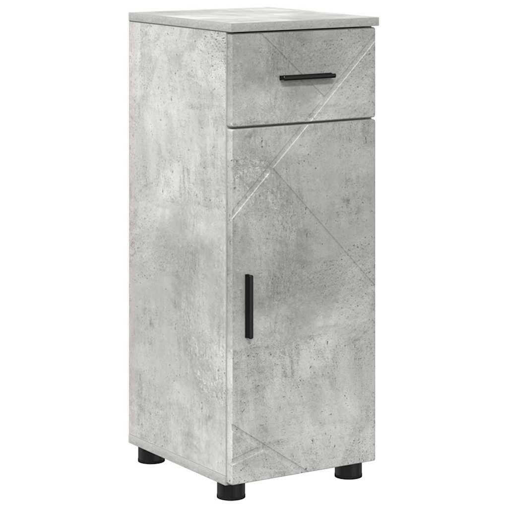 vidaXL Badezimmermöbel-Set 5 pcs Beton Grau Holzwerkstoff & Metall