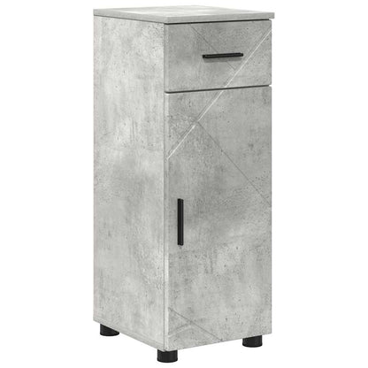 vidaXL Badezimmermöbel-Set 5 pcs Beton Grau Holzwerkstoff & Metall
