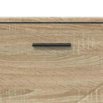 vidaXL Ensemble de meubles de salle de bain 3 pcs Chêne Sonoma Contreplaqué et métal