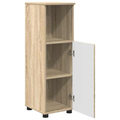 vidaXL Ensemble de meubles de salle de bain 3 pcs Chêne Sonoma Contreplaqué et métal