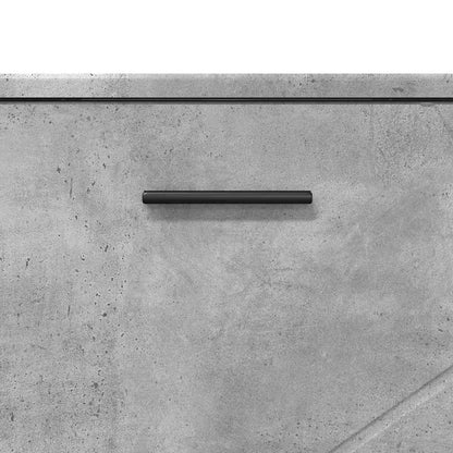vidaXL Ensemble de meubles de salle de bain 3 pcs Gris béton Bois d'ingénierie et métal