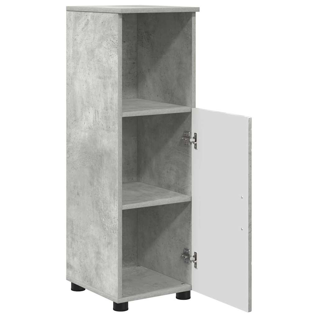 vidaXL Ensemble de meubles de salle de bain 3 pcs Gris béton Bois d'ingénierie et métal