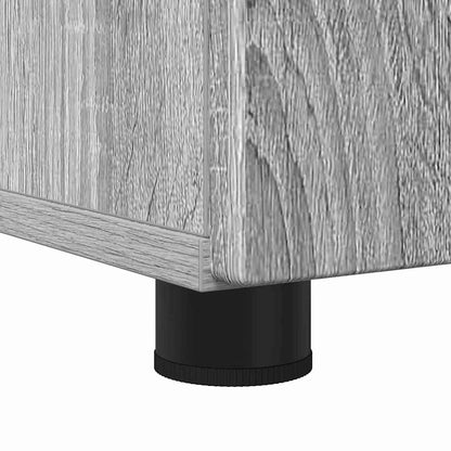 vidaXL Badezimmermöbel-Set 3 pcs Graues Sonoma Sperrholz und Metall
