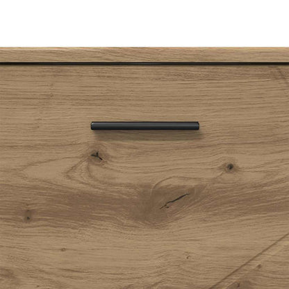 vidaXL Ensemble de meubles de salle de bain 3 pcs Chêne artisan contreplaqué et métal