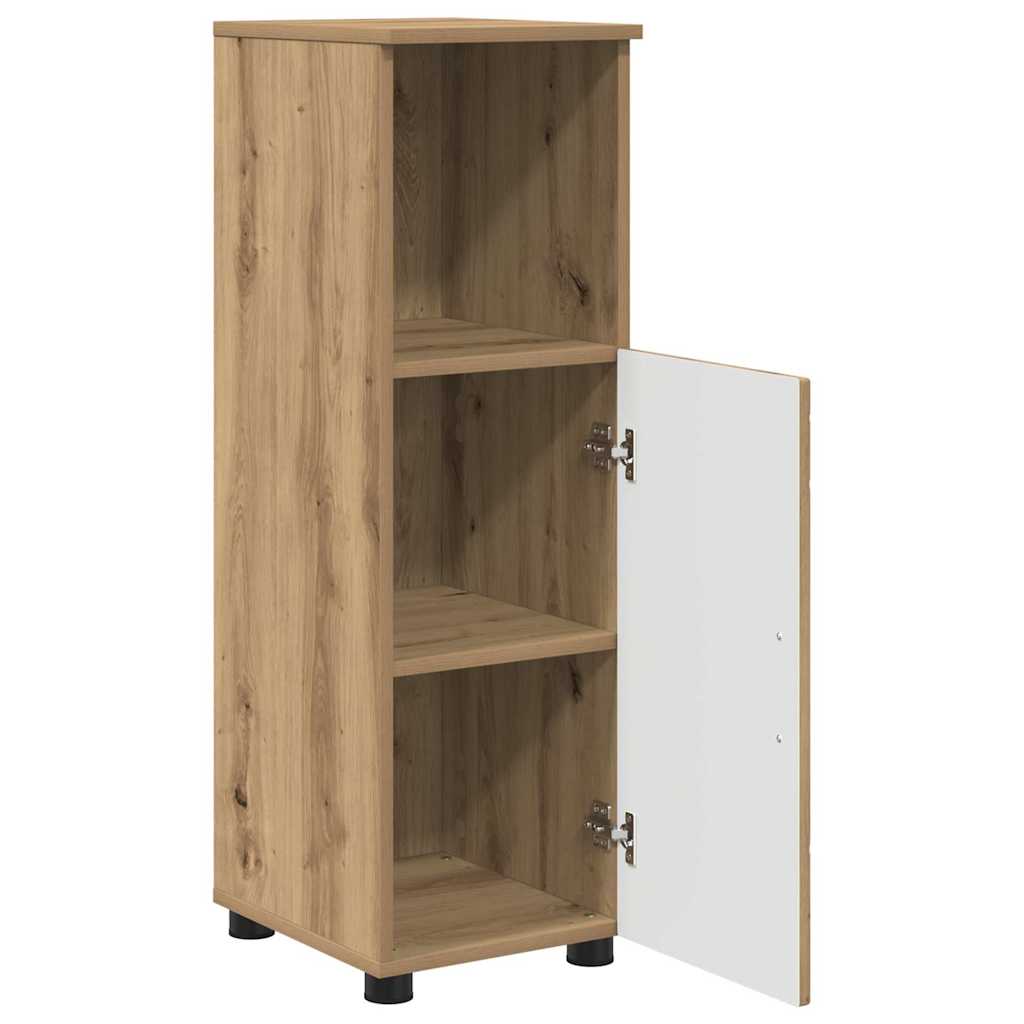vidaXL Ensemble de meubles de salle de bain 3 pcs Chêne artisan contreplaqué et métal