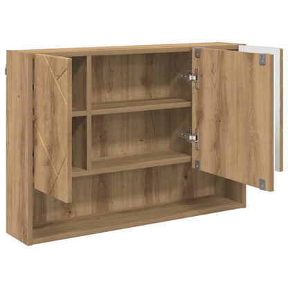 vidaXL Ensemble de meubles de salle de bain 3 pcs Chêne artisan contreplaqué et métal