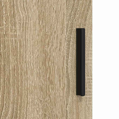vidaXL Badezimmermöbel-Set 3 pcs Sonoma-Eiche Sperrholz und Metall