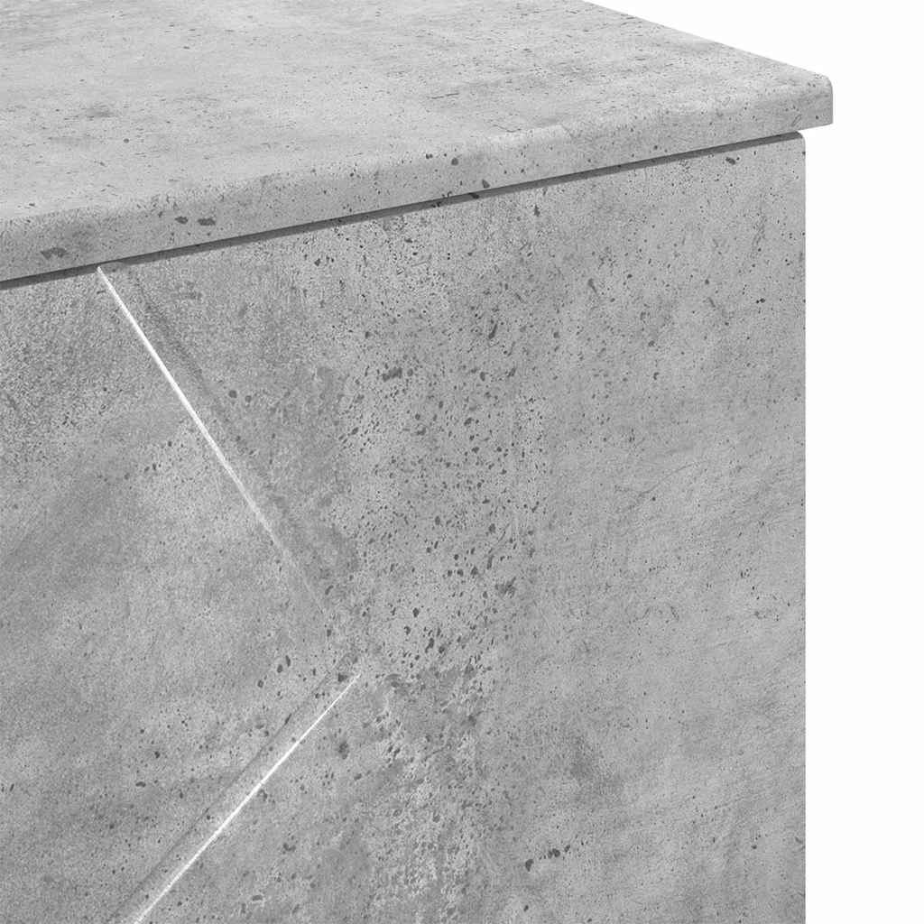 vidaXL Badezimmermöbel-Set 3 pcs Beton Grau Sperrholz und Metall