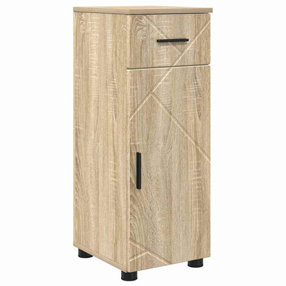 vidaXL Ensemble de meubles de salle de bain 5 pcs Chêne Sonoma contreplaqué et métal