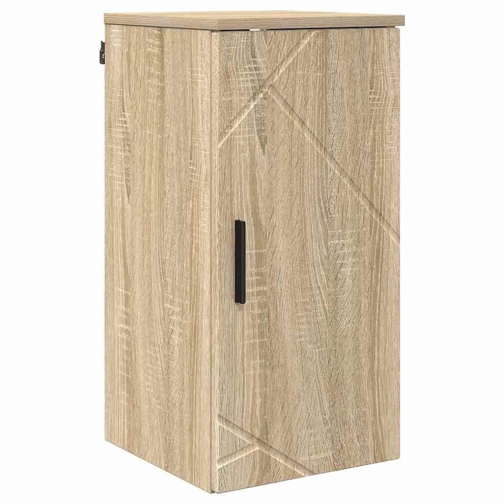 vidaXL Ensemble de meubles de salle de bain 5 pcs Chêne Sonoma contreplaqué et métal