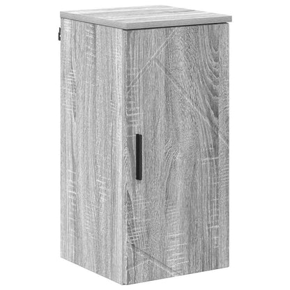 vidaXL Badezimmermöbel-Set 5 pcs Graues Sonoma Sperrholz und Metall