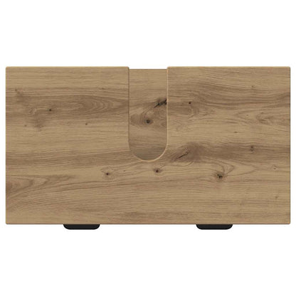 vidaXL Badezimmermöbel-Set 2 pcs Artisan-Eiche Sperrholz und Metall