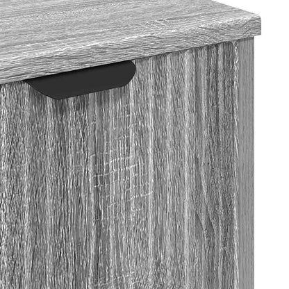vidaXL Badezimmermöbel Set mit Regal 3 pcs Grau Sonoma Holzwerkstoff