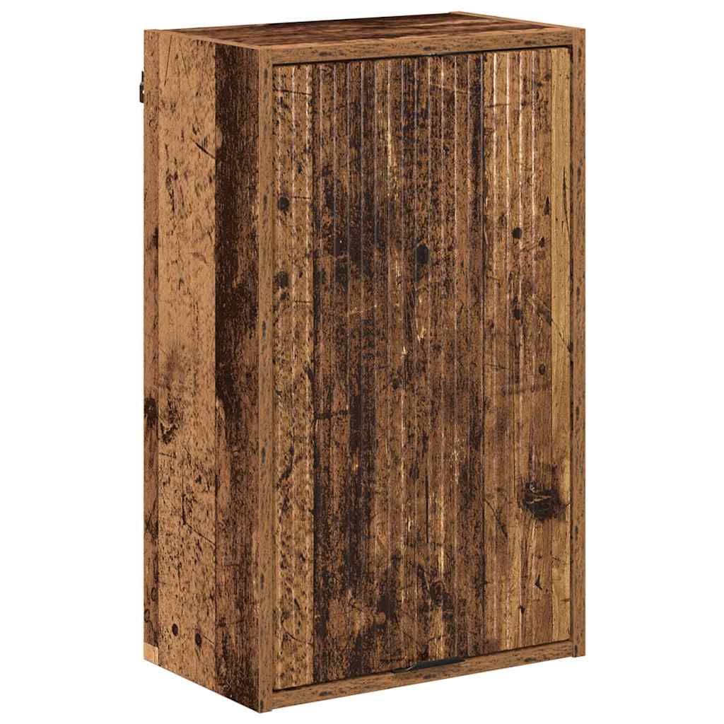 vidaXL Badezimmermöbel-Set Wandmontiert Altholz Holzwerkstoff, Metall