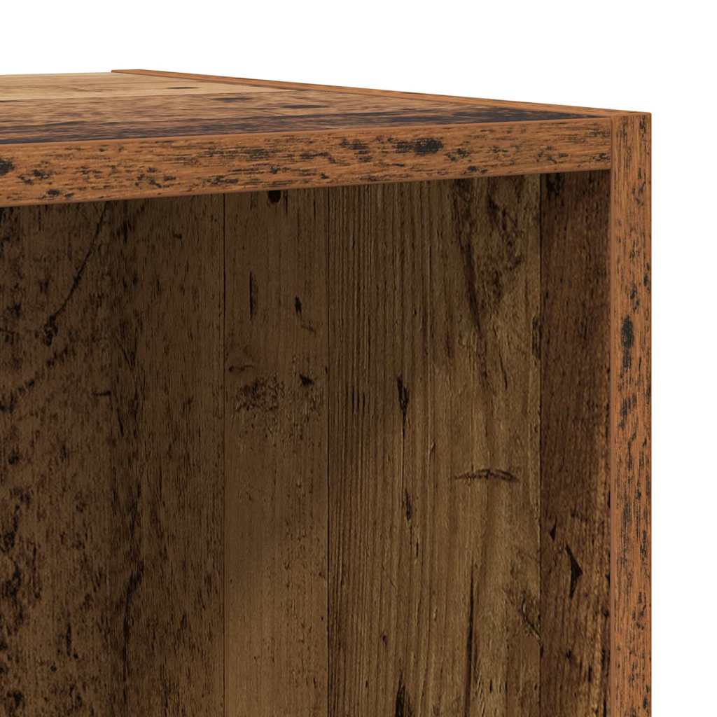 vidaXL TV-Schrankset Wandmontiert 4 pcs Altholz Holzwerkstoff