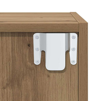 vidaXL TV-Schrankset Wandmontiert 4 pcs Artisan-Eiche Holzwerkstoff