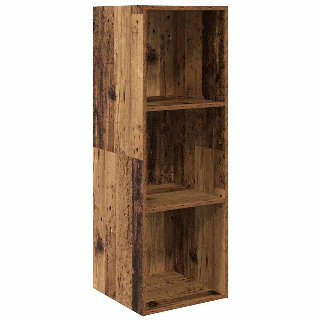 vidaXL TV-Schrankset Wandmontiert 3 pcs Altholz Holzwerkstoff
