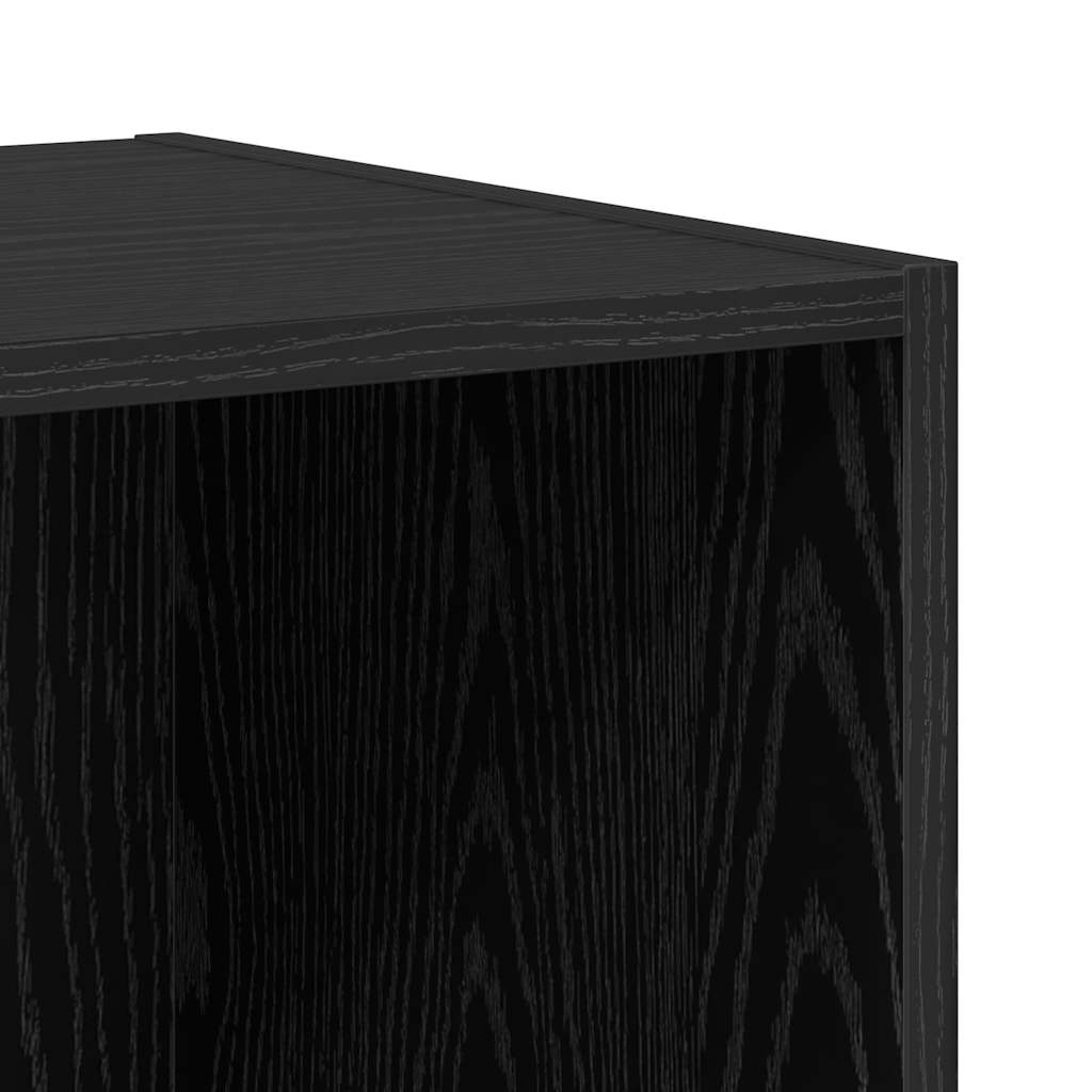 Meuble TV vidaXL 3 pcs aspect chêne noir bois d'ingénierie