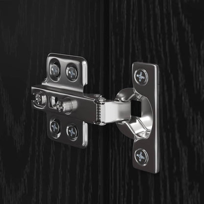 vidaXL TV-Schrankset 8 pcs Schwarz Eichen-Optik Holzwerkstoff