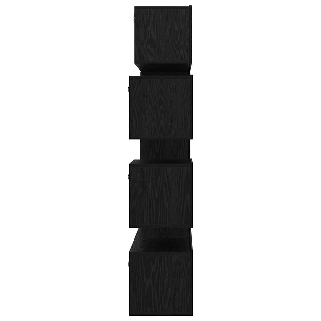 vidaXL TV-Schrankset 8 pcs Schwarz Eichen-Optik Holzwerkstoff