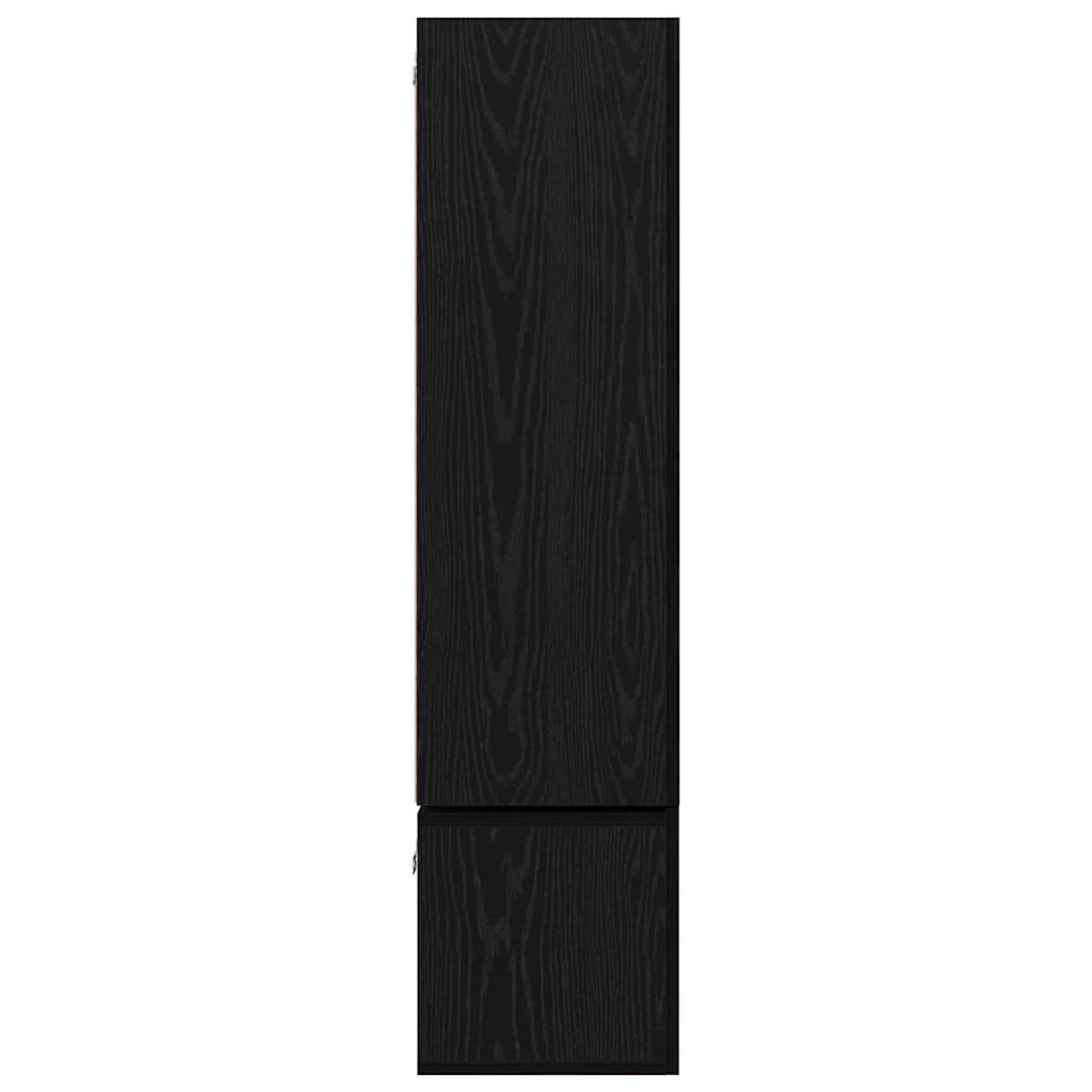 vidaXL TV-Schrankset 7 pcs Schwarz Eichen-Optik Holzwerkstoff
