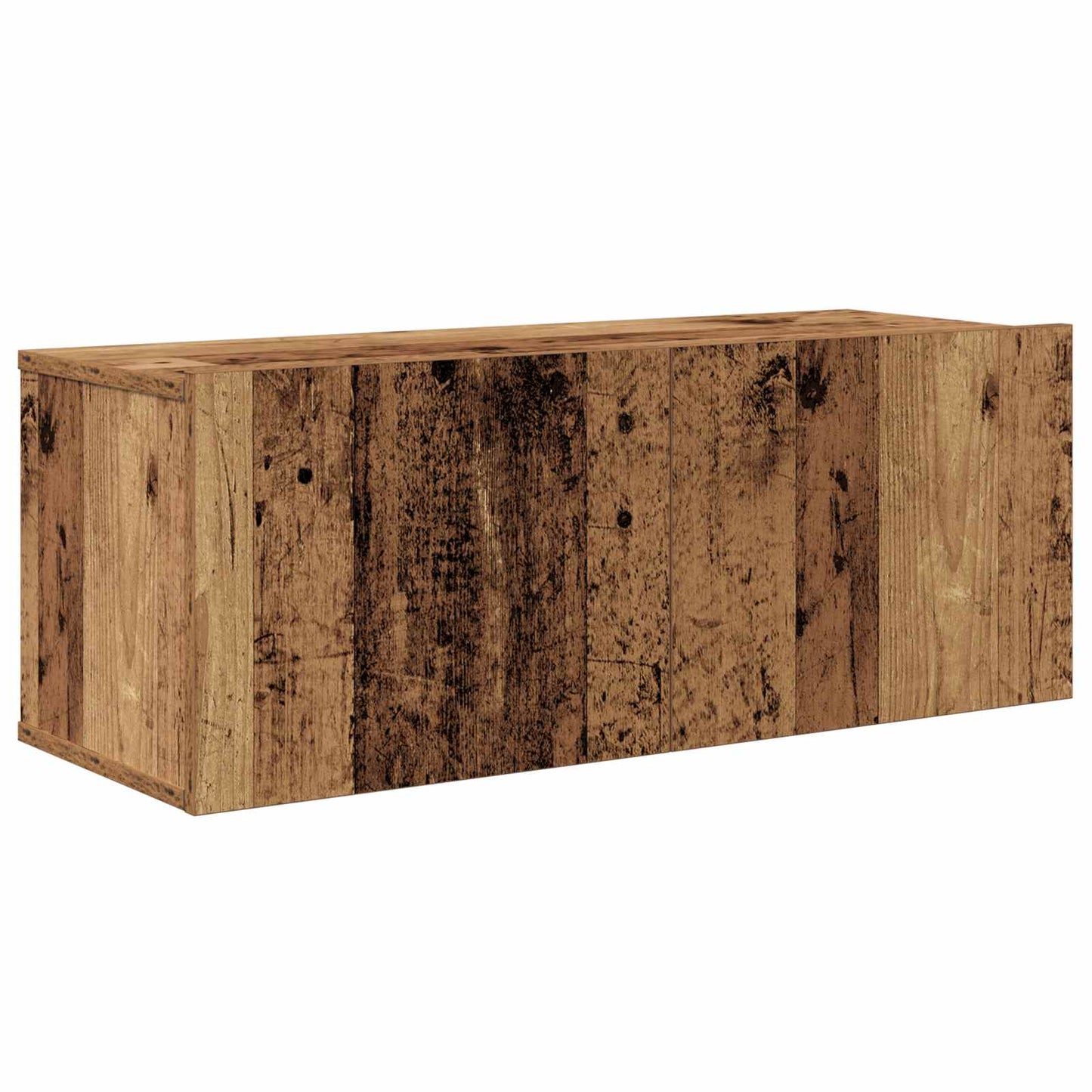 vidaXL TV-Schrankset Wandmontiert 3 pcs Altholz Holzwerkstoff
