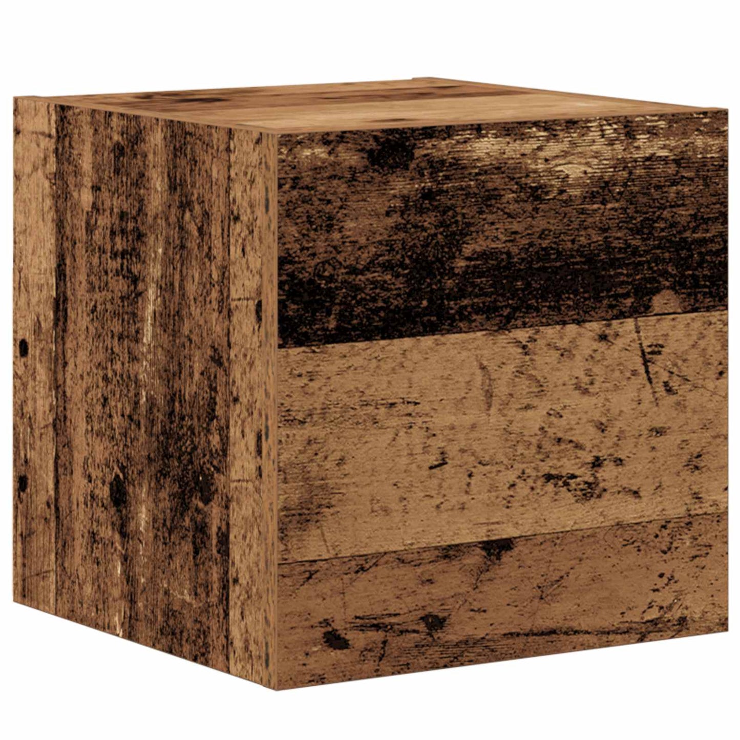 vidaXL TV-Schrankset Wandmontiert 3 pcs Altholz Holzwerkstoff