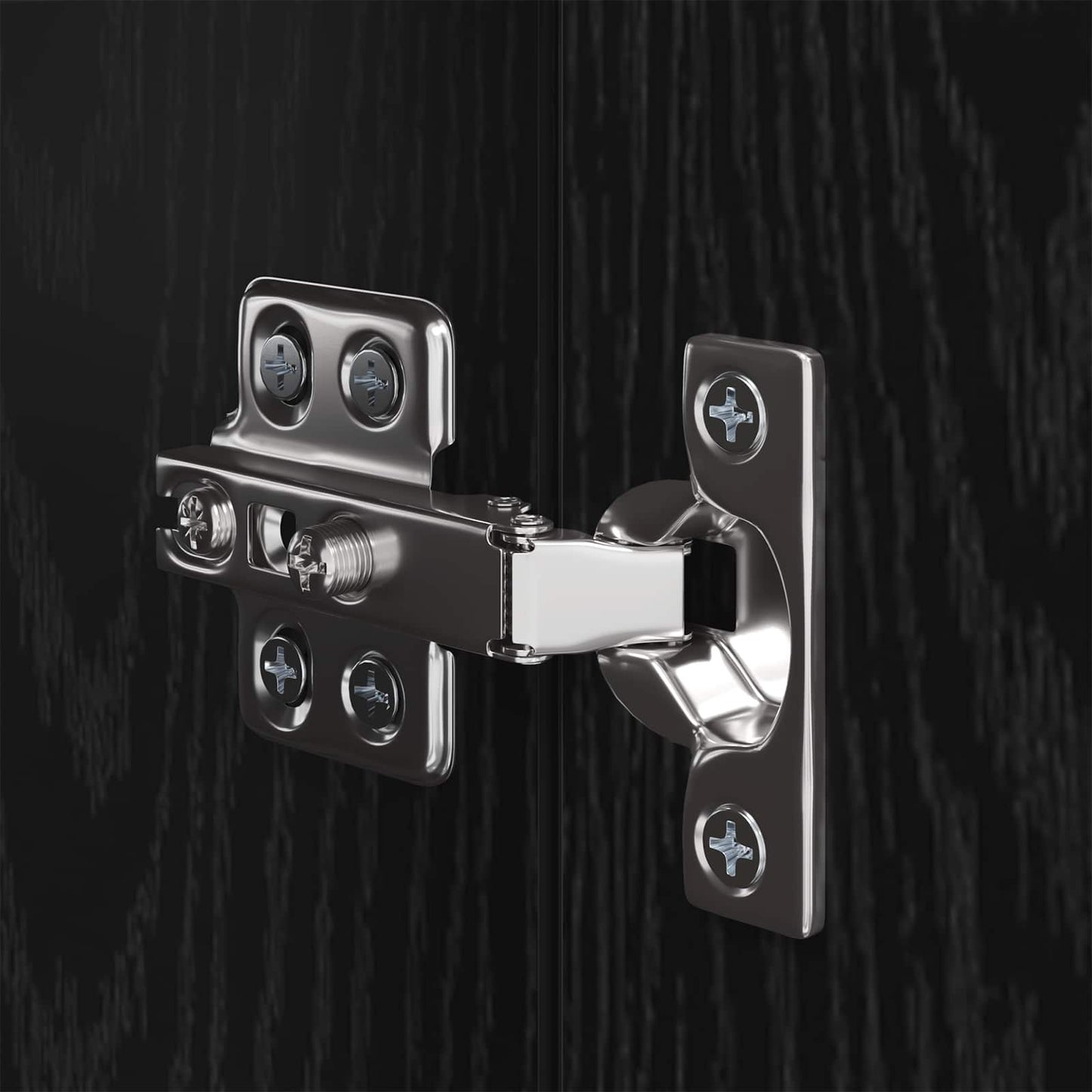 Meuble TV vidaXL 3 pcs aspect chêne noir bois d'ingénierie