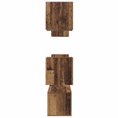 vidaXL TV-Schrankset Wandmontiert 6 pcs Altholz Holzwerkstoff
