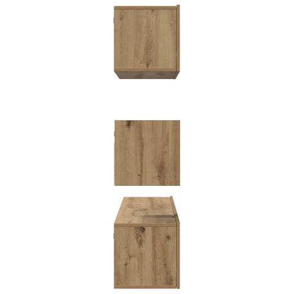 vidaXL Ensemble de meubles TV muraux 4 pcs Chêne Artisan Bois d'ingénierie