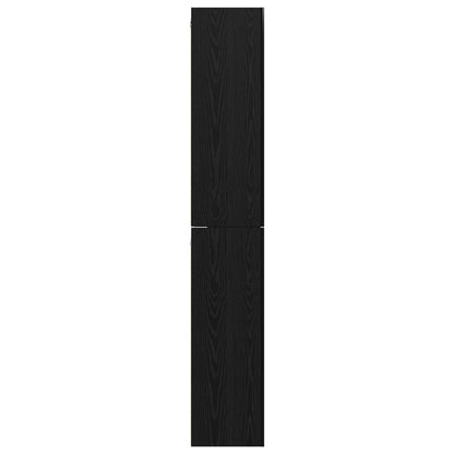 vidaXL TV-Schrankset 10 pcs Schwarz Eichen-Optik Holzwerkstoff